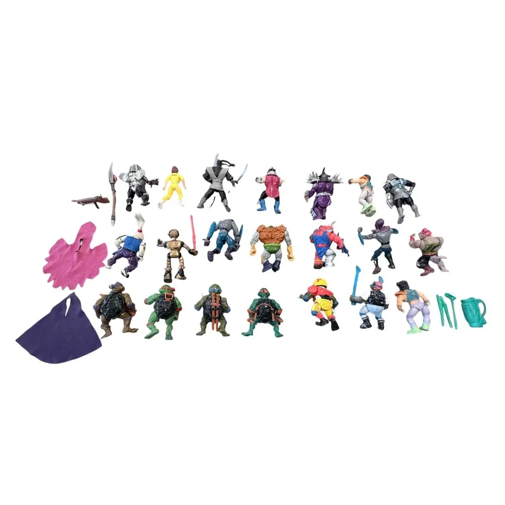 Vintage TMNT Action Figure Lot Playmates 80s 90s Turtles Shredder April ONeil